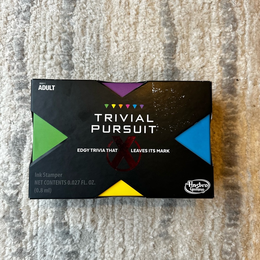 Trivial Pursuit X Edgy Trivia That Leaves It’s Mark Game Night Fun Party Game